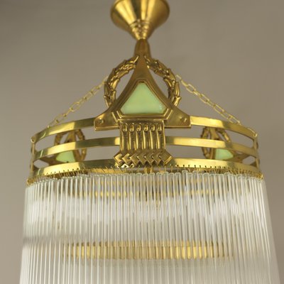 Viennese Art Deco Café Hanging Lamp, 1920s-KDB-1804697