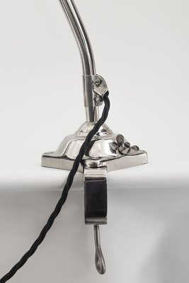 Viennese Art Deco Nickel-Plated Clamp Lamp, 1920s-SPD-903679