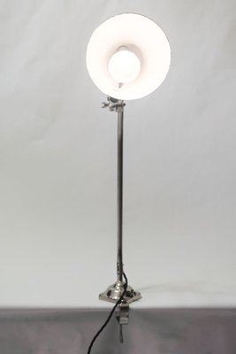 Viennese Art Deco Nickel-Plated Clamp Lamp, 1920s-SPD-903679