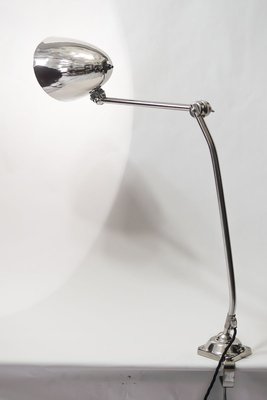 Viennese Art Deco Nickel-Plated Clamp Lamp, 1920s-SPD-903679