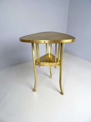 Viennese Art Nouveau Side Table in Brass-FPY-1294978