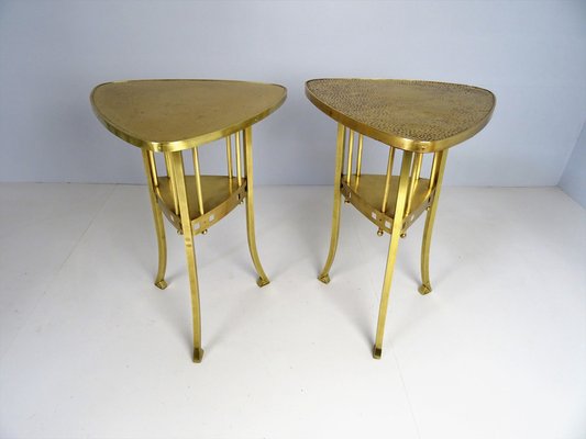 Viennese Art Nouveau Side Table in Brass-FPY-1294978