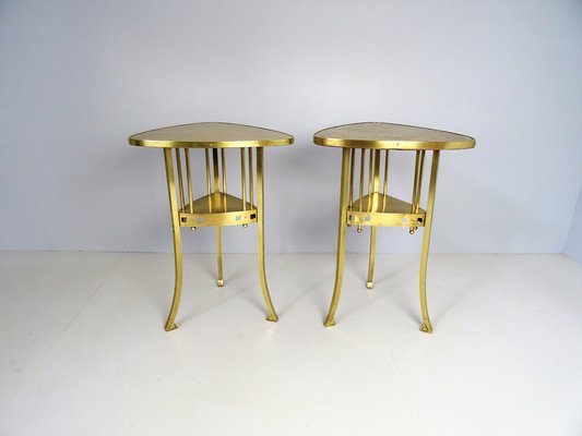 Viennese Art Nouveau Side Table in Brass-FPY-1294978