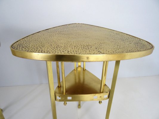 Viennese Art Nouveau Side Table in Brass-FPY-1294978