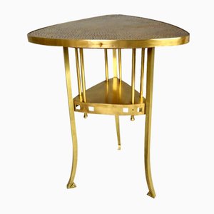 Viennese Art Nouveau Side Table in Brass-FPY-1294978