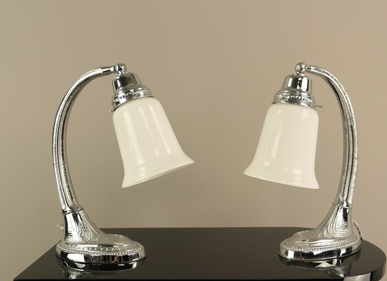 Viennese Bedside Lamps, 1910s, Set of 2-KDB-1720760