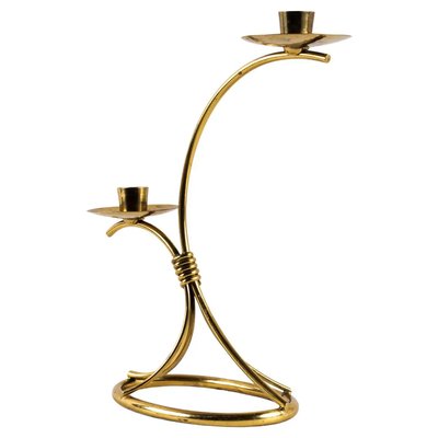 Viennese Candleholder in Brass, 1950s-SPD-1228829