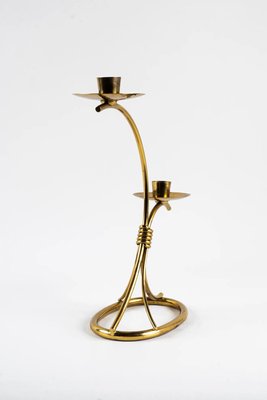 Viennese Candleholder in Brass, 1950s-SPD-1228829