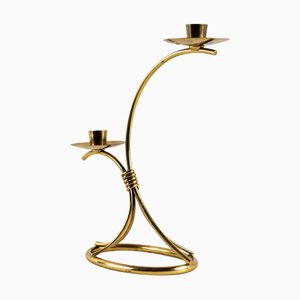 Viennese Candleholder in Brass, 1950s-SPD-1228829