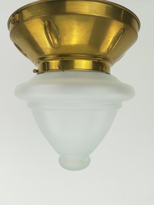 Viennese Ceiling Lamp with Oral Blades, 1920s-KDB-1417141