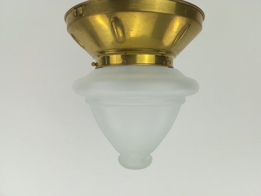 Viennese Ceiling Lamp with Oral Blades, 1920s-KDB-1417141