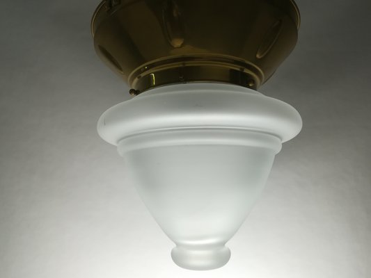 Viennese Ceiling Lamp with Oral Blades, 1920s-KDB-1417141