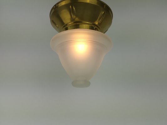 Viennese Ceiling Lamp with Oral Blades, 1920s-KDB-1417141