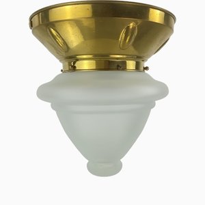 Viennese Ceiling Lamp with Oral Blades, 1920s-KDB-1417141