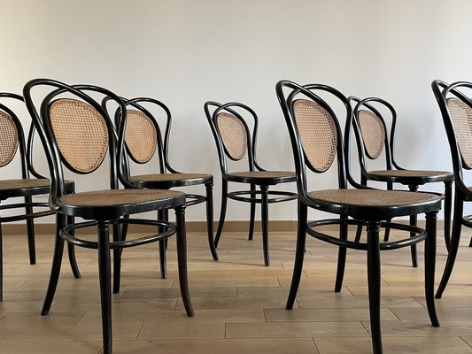 Viennese Chairs N.33 by J & J Kohn, 1900, Set of 8-OTV-1093292