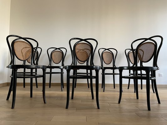 Viennese Chairs N.33 by J & J Kohn, 1900, Set of 8-OTV-1093292