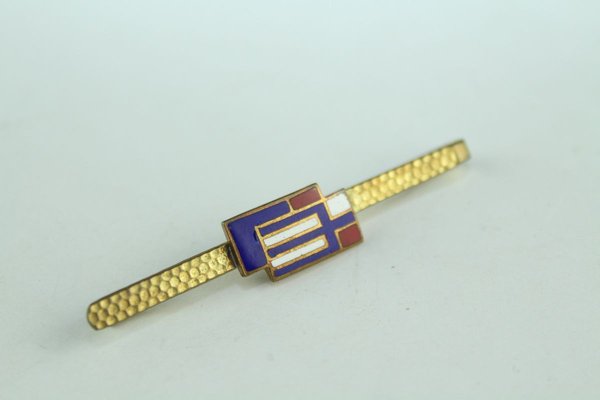 Viennese Enamel Tie Pins, 1930s, Set of 5-ZWH-738095