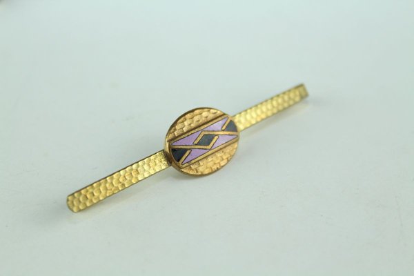 Viennese Enamel Tie Pins, 1930s, Set of 5-ZWH-738095