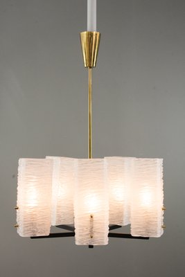 Viennese Frosted Glass Chandelier by J.T. Kalmar, 1960s-SPD-844633