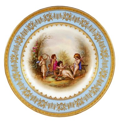 Viennese Imperial Porcelain Splendour Plate, 1805-EMT-1722017