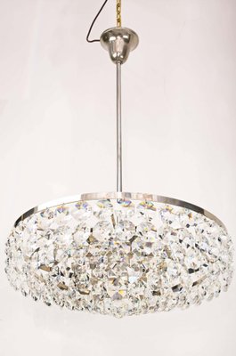 Viennese Nickel Crystal Chandelier, 1960s-SPD-906074