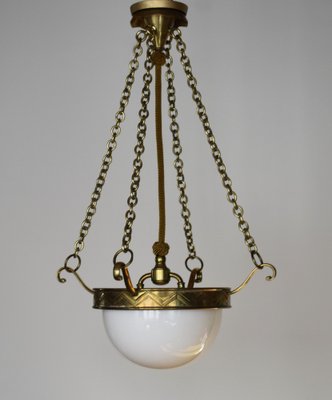 Viennese Secession Ceiling Lamp by Josef Hoffmann, 1890s-VA-1785668