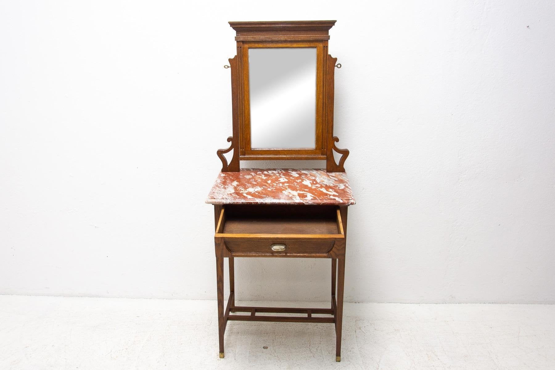 Viennese Secession Dressing Table with Mirror, 1910