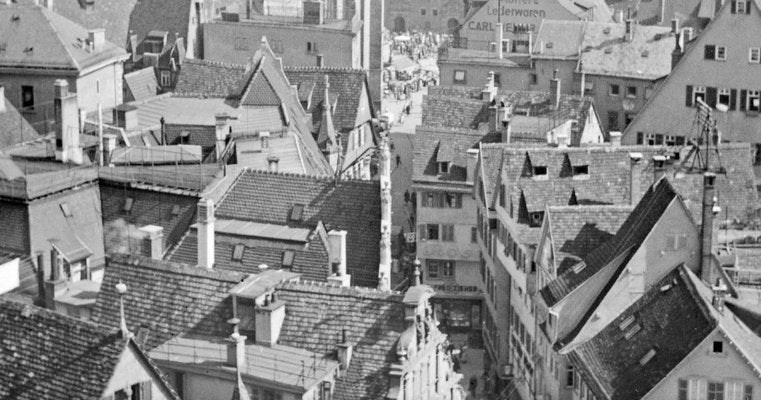 View From City Hall Belfry to Old City, Stuttgart Germany, 1935-DYV-988164