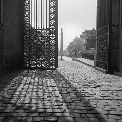 View From Iron Gate Darmstadt Castle to City Life, Germany, 1938, Printed 2021-DYV-997879