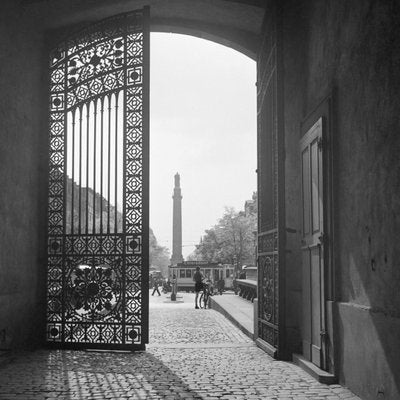 View from Iron Gate to City Life Darmstadt, Germany, 1938, Printed 2021-DYV-997888