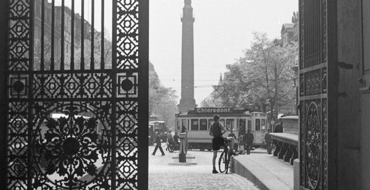 View from Iron Gate to City Life Darmstadt, Germany, 1938, Printed 2021