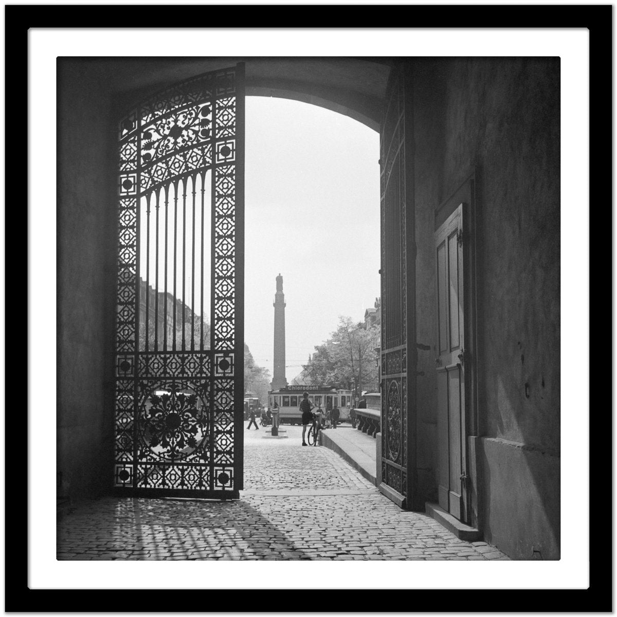 View from Iron Gate to City Life Darmstadt, Germany, 1938, Printed 2021