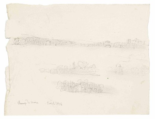 View of Champ De Mars, Original Drawing, 1826-ZCI-1164450