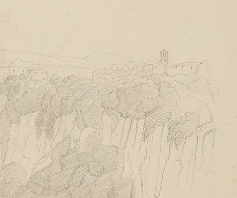 View of Civita Castellana, 1857, Pencil-OJR-1273333