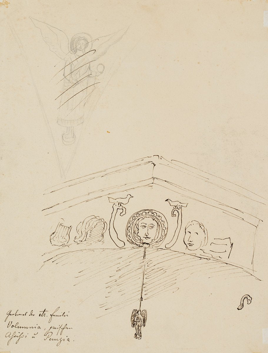 View of Civita Castellana, 1857, Pencil