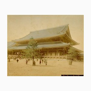 View of Honganji Temple in Kyoto - Ancient Hand-Colored Albumen Print 1870/1890 1870/1890-ZCI-757122