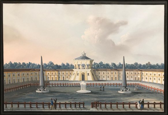 View of Odessa - Original Tempera on Paper by C. Bossoli - Mid 19th Century Mid 19th Century-ZCI-756252