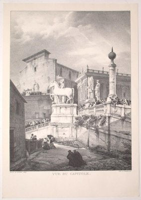 View of Rome - Vintage Offset Print After G. Engelmann - Early 20th Century-ZCI-881405