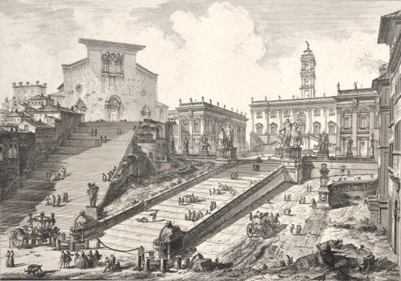 View of the Capitoline Hill - Etching by G. B. Piranesi - 1775 1775-ZCI-759270