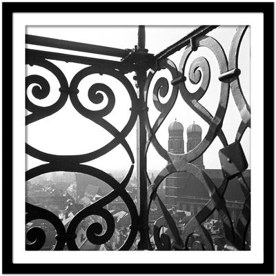 View to Munich Frauenkirche Church with Railing, Germany, 1938-DYV-988706