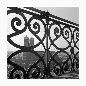 View to Munich Frauenkirche Church with Railing, Germany 1938-DYV-988707