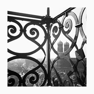 View to Munich Frauenkirche Church with Railing, Germany, 1938-DYV-988706