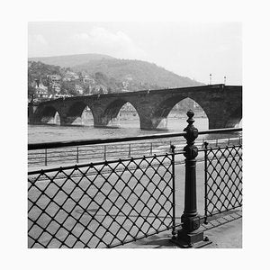 View to Old Bridge Over River Neckar at Heidelberg, Germany 1936, Printed 2021-DYV-990674