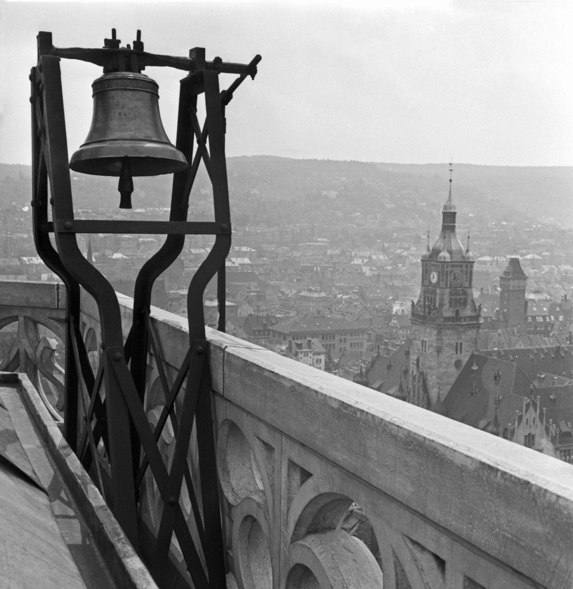 View to Stuttgart City Hall, Germany, 1935