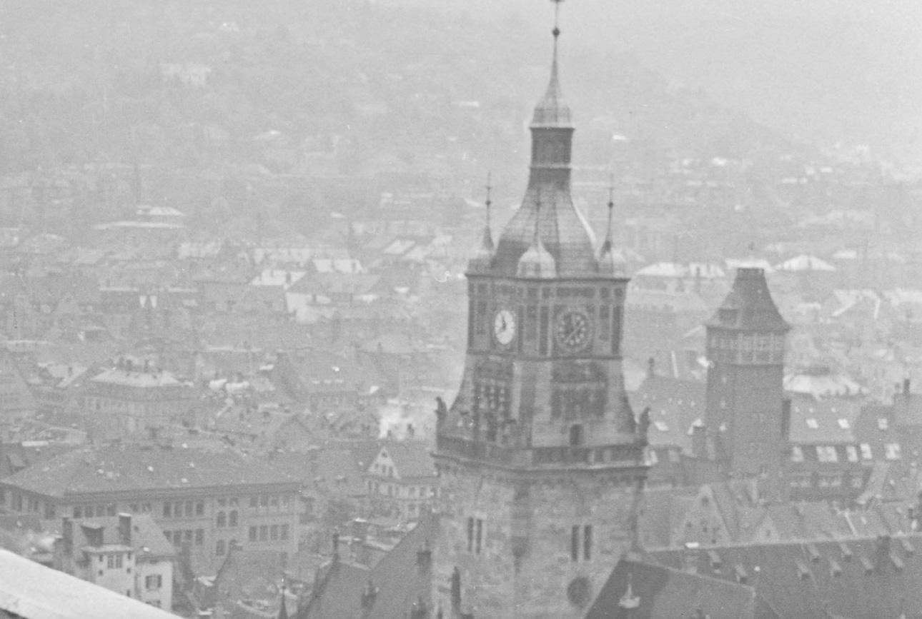 View to Stuttgart City Hall, Germany, 1935