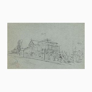 Villa - Original Pencil on paper - 20th Century 20th century-ZCI-759188