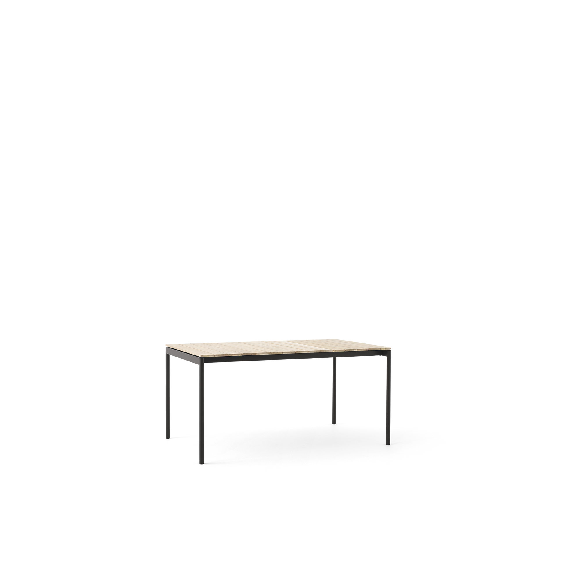 Ville AV25 Outdoor Dining Table Small 150x90 by &tradition #Warm Black