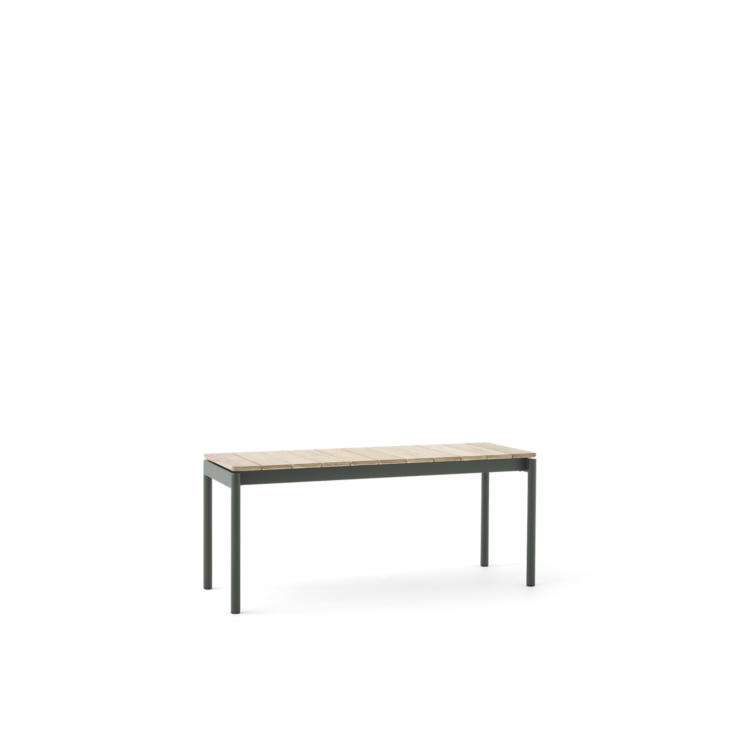 Ville AV27 Outdoor Bench Small 110x40 by &tradition #Bronze Green