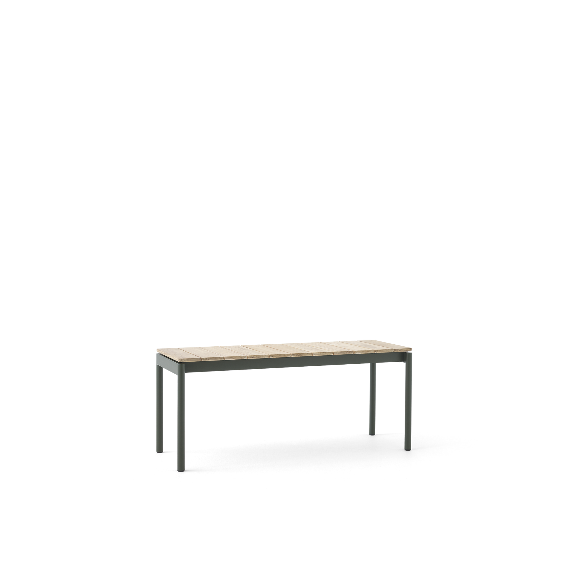 Ville AV27 Outdoor Bench Small 110x40 by &tradition #Bronze Green