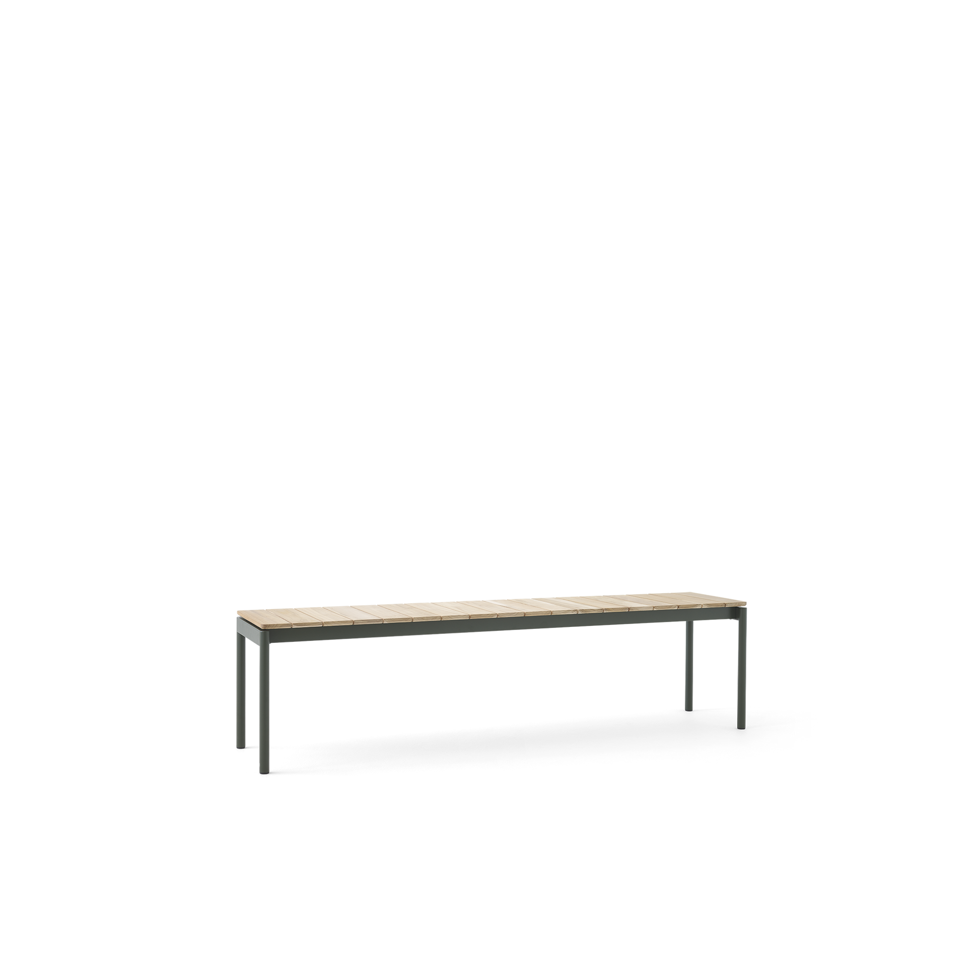 Ville AV28 Outdoor Bench Large 180x40 by &tradition #Bronze Green